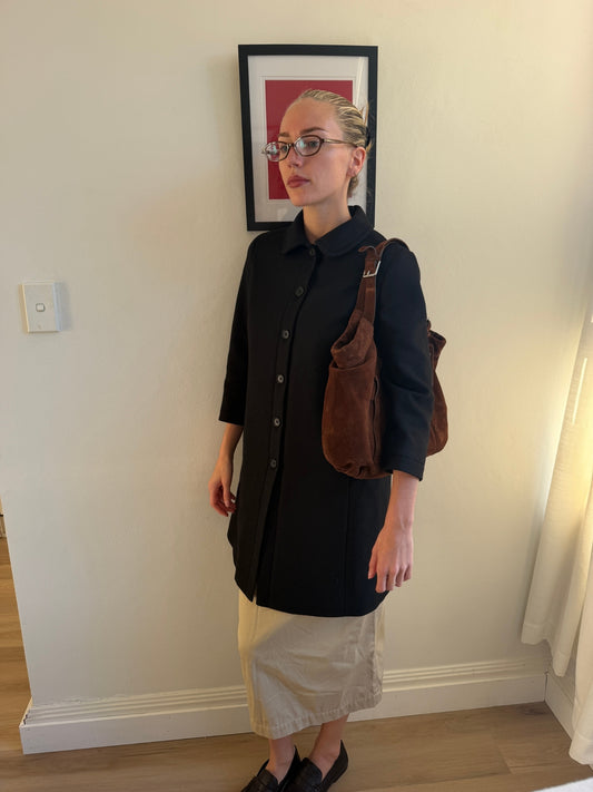 Miu Miu Cropped Wool Coat