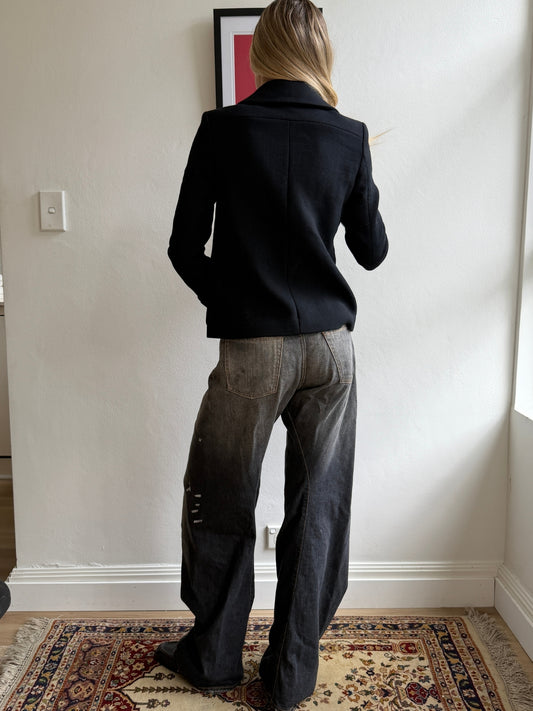 Miu Miu Virgin Wool Peacoat